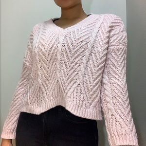 baby pink sweater